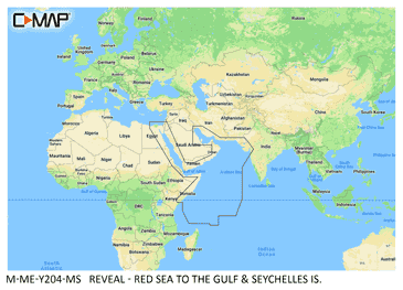C-MAP ME-Y204 Red Sea To Gulf & Seychelles Is MAX-N+ -European-Wide
