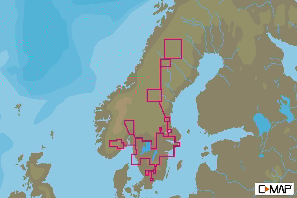 C-MAP EN-N590 : Scandinavia Inland Waters