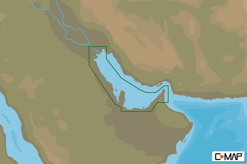 C-MAP ME-N016: MAX-N+ L: PERSIAN GULF WERN PART