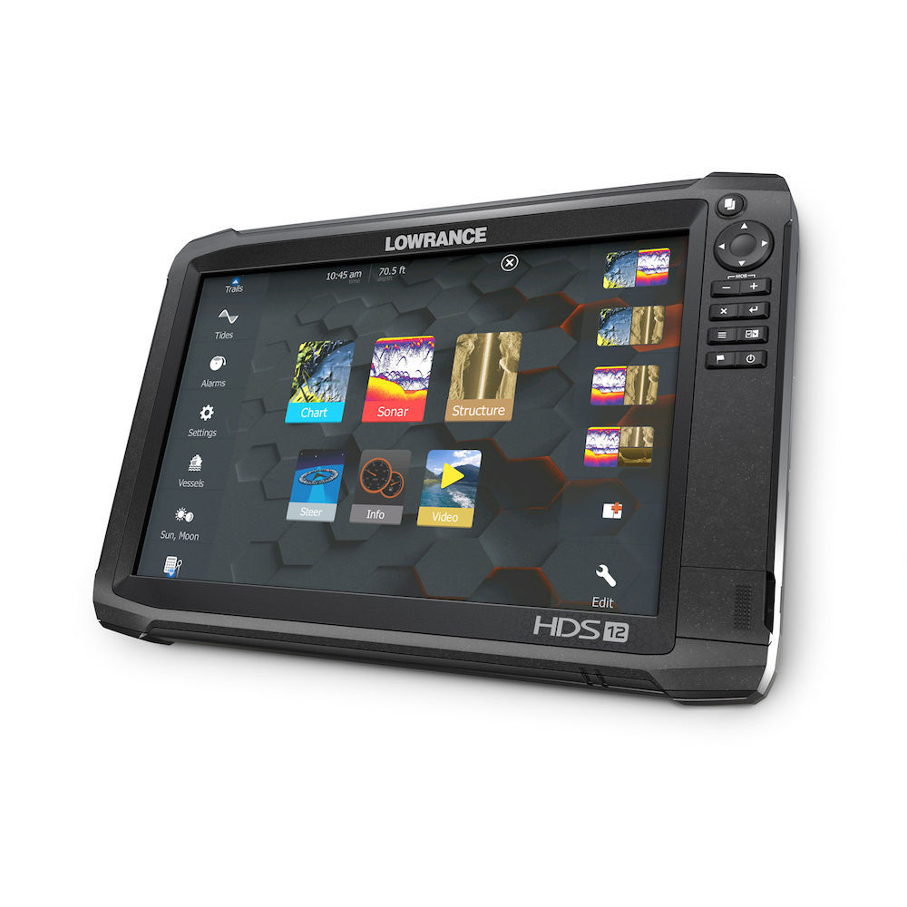 Lowrance HDS-12 Carbon ROW with HST-WSBL Skimmer Transducer and StructureScan 3D Bundle: - image 4