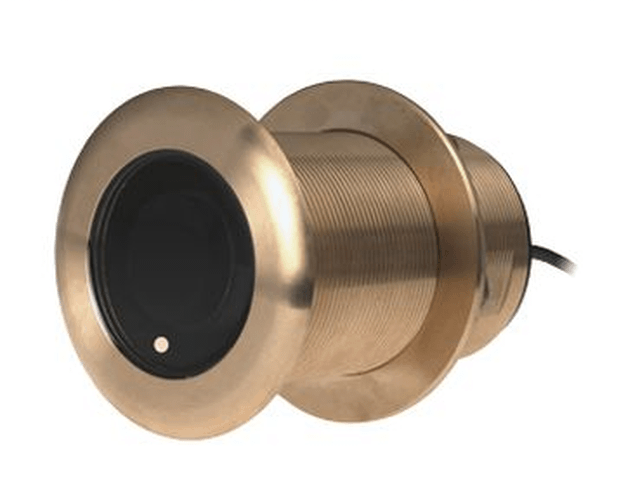 Navico B75H bronse 600 W gjennom-skrog High CHIRP (130–210 kHz) dybde/temperatur (0° tilt). Blå 7-pins kontakt