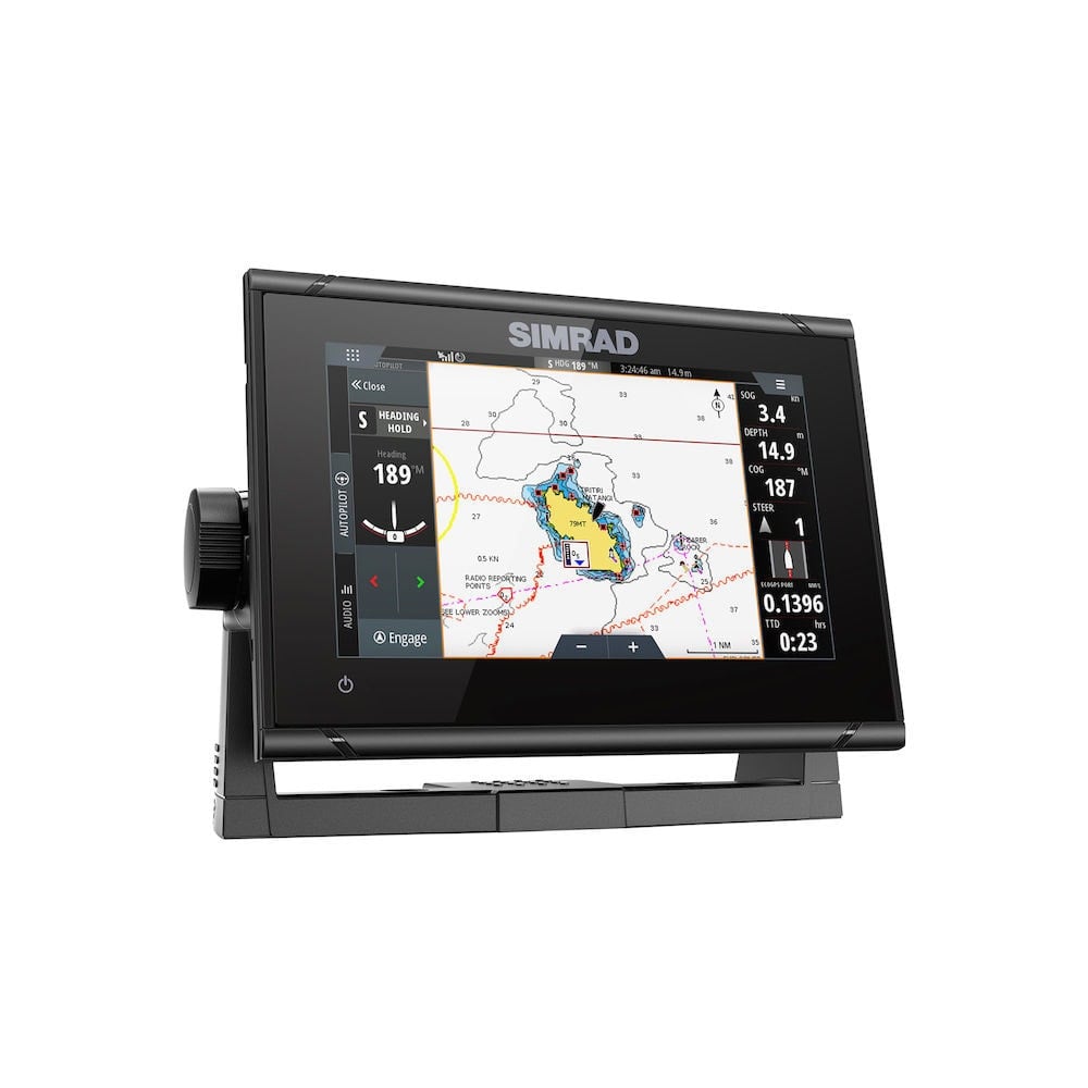 Open Chartplotter Displays Navionics GO7 XSR chartplotter and radar display with Broadband 3G rad