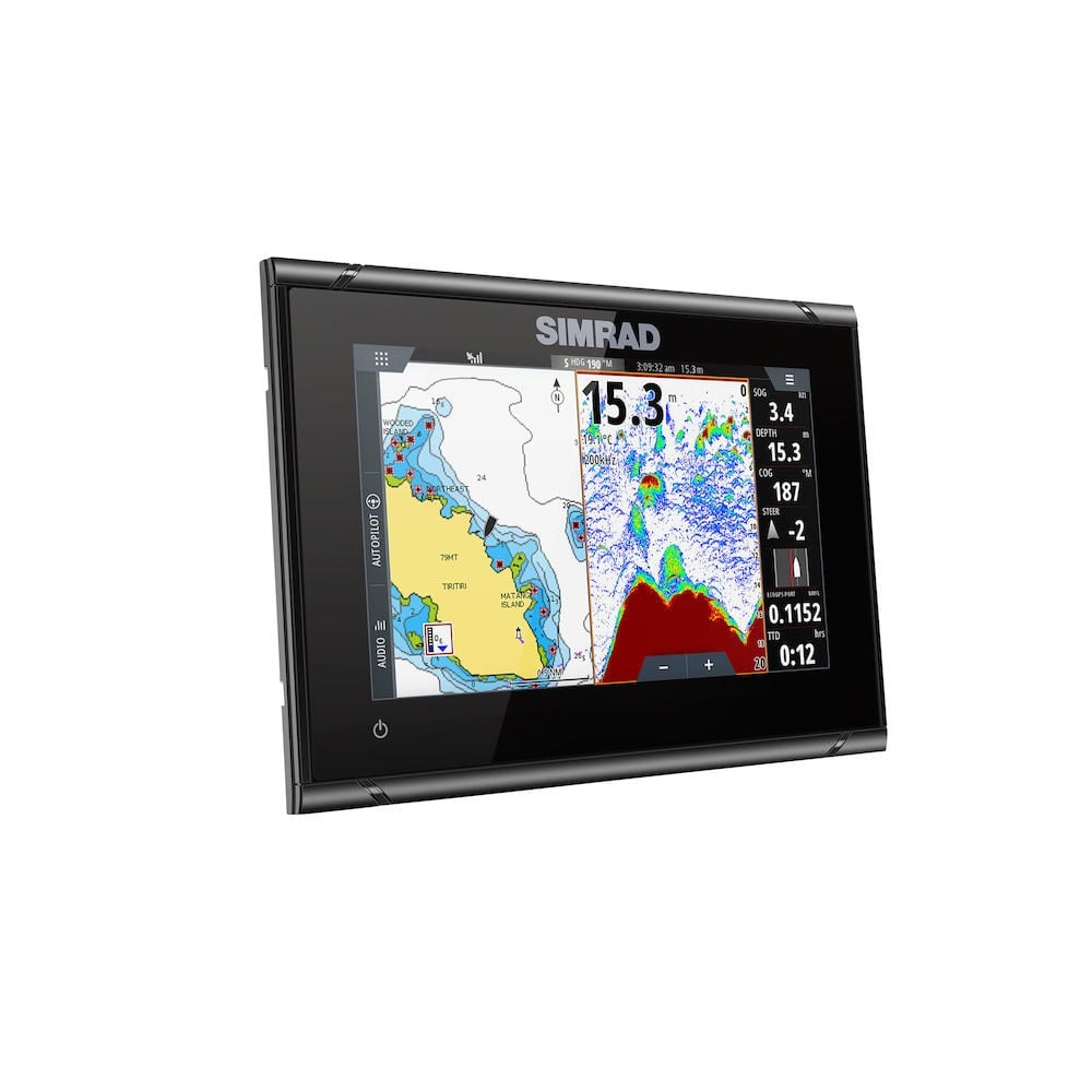 Open Chartplotter Displays Navionics GO7 XSR chartplotter and radar display with Broadband 3G rad